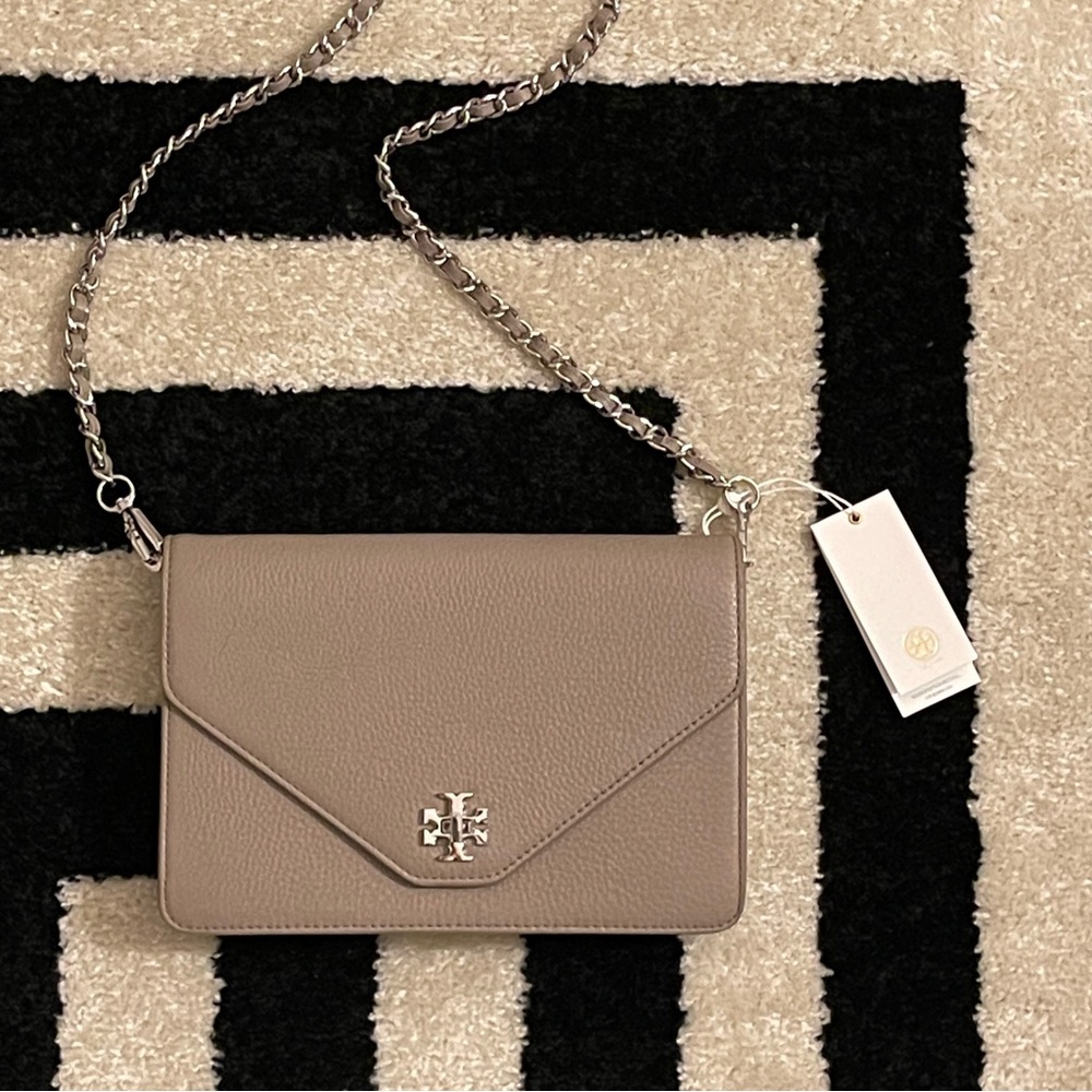 Tory Burch Kira Crossbody Bag in French Gray